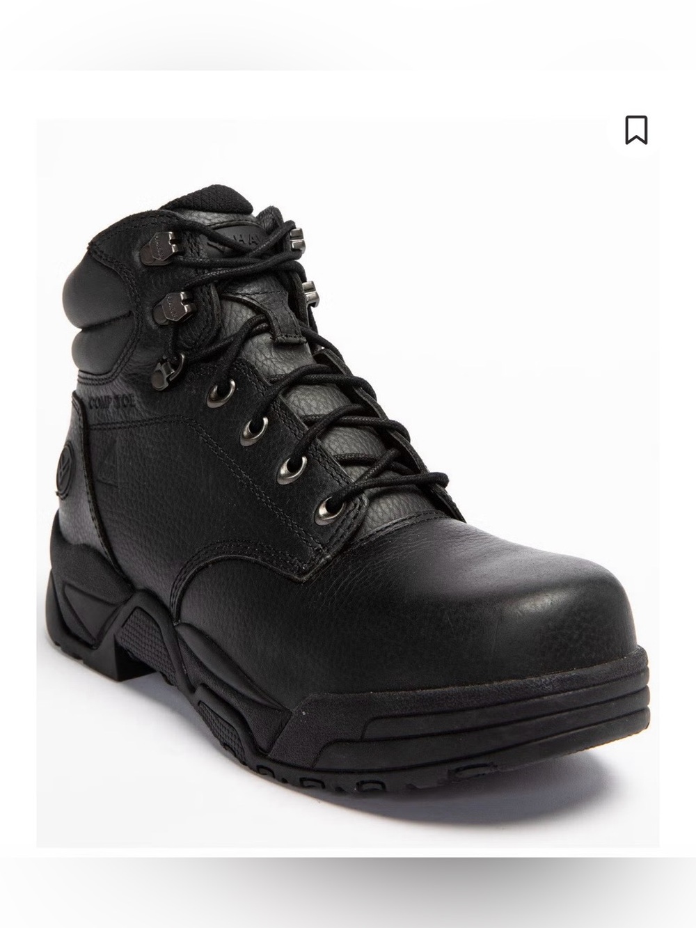 Hawx Black Men's composite toe Work Boot 10D